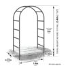 1774198948_Supvox®-Garden-Arch-Plant-Stand-Metal-Plant-Stand-for-Balcony-Arch-Steel-Frame-Garden-Garden-Trellis-for-Climbing-Plants-Garden-Decoration-Items-for-IndoorOutdoor-Backyard-Lawn-Patio.jpg Supvox® Garden Arch Plant Stand - Metal Plant Stand for Balcony - Arch Steel Frame Garden - Garden Trellis for Climbing Plants - Garden Decoration Items - for Indoor/Outdoor, Backyard, Lawn, Patio