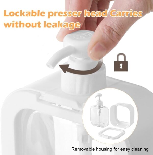 Leawall 300ml handwash dispenser bottle - Liquid Soap, Dish Soap, and Shampoo Dispenser for Kitchen Sink, Bathroom- Refillable soap dispenser for wash basin, Kitchen accessories items for home(2 Pcs)
