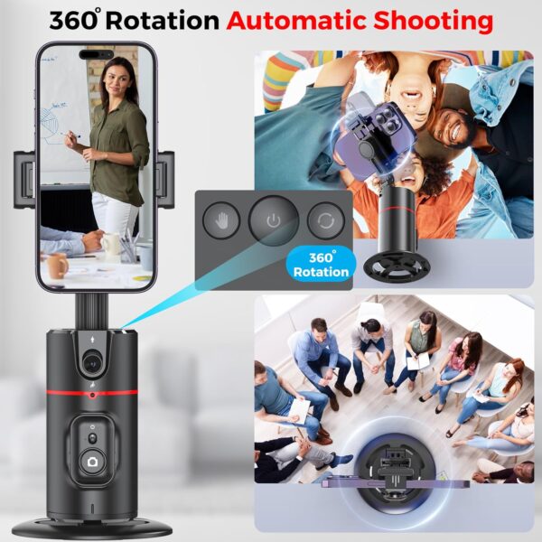 1774210621_WeCool-Ai-Powered-Auto-Face-Tracking-Tripod360°-Rotation-Mobile-Holder-for-Smart-Video-Shoot-with-RemoteNo-App-NeededGimbal-Stabilizer-with-Gesture-Control-for-VlogStreaming-Video-Recording.jpg WeCool Ai Powered Auto Face Tracking Tripod,360° Rotation Mobile Holder for Smart Video Shoot with Remote,No App Needed,Gimbal Stabilizer with Gesture Control for Vlog,Streaming & Video Recording