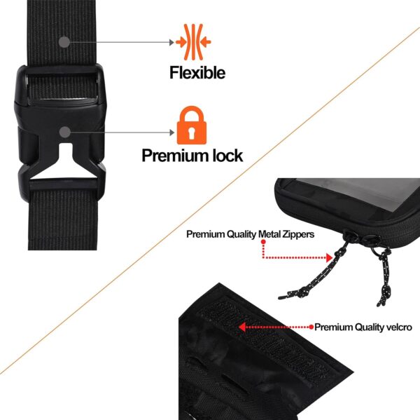 1774216923_TANTRA-Handlebar-Polyester-Mobile-Holder-for-Scooty-Scooty-Accessories-Activa-Mobile-Holder-for-Scooter-Compatible-for-All-Scooters-Water-Resistant-Mobile-Pouch-Black-7-inches.jpg TANTRA Handlebar Polyester Mobile Holder for Scooty - Scooty Accessories, Activa Mobile Holder for Scooter, Compatible for All Scooters, Water Resistant Mobile Pouch- Black, 7 inches