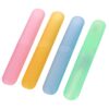 Primelife Plastic 4 Pcs Bathroom Tooth Brush Holder Tube Cap Cover Protect Case Box Toothbrush - Made in India (Cover - Multicolor)