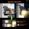 Homehop Solar Flood Light 40 Watt Wall Lamp Outdoor for Home Waterproof Led Automatic Wireless for Garden, Balcony, Pathway, Lawn and Patio (ABS, 3 Color)