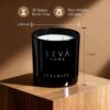 SEVA HOME The Vibes Classic Candle Gift Set of 3 | Sleep, Serenity & Sensual Scents | 30H Each | Natural Soy Wax Black Glass Candles | Luxury Décor & Gifting