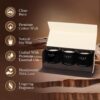 SEVA HOME The Vibes Classic Candle Gift Set of 3 | Sleep, Serenity & Sensual Scents | 30H Each | Natural Soy Wax Black Glass Candles | Luxury Décor & Gifting
