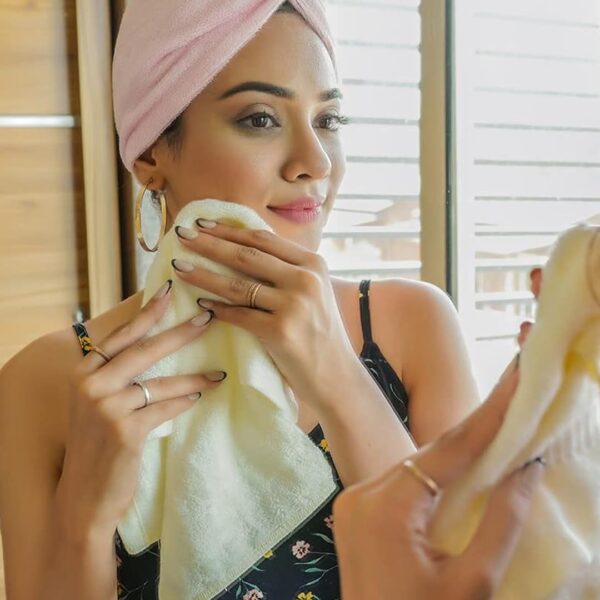 Mush 100% Bamboo Tap & Dry Face Towel | Ultra Soft, Absorbent, Quick Dry Towels for Facewash, Sports, Travel | Suitable for Sensitive & Acne Prone Skin | 13x13 in | Gift Friendly Packaging | Set of 6