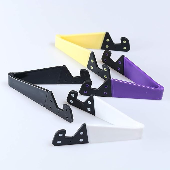 Wishbone Mobile Holder 5000 V Shape Portable Folding Multi Angle Adjustable Pocket Mobile Cell Phone Anti-Slip Desktop Holder Stand for Smartphones and Tablets
