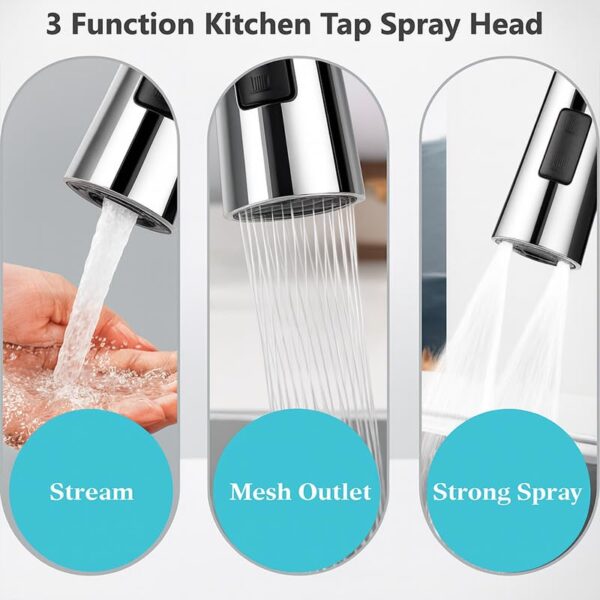 PANCA Tap Extender for Kitchen Sink | 360 Rotating Flexible Faucet Extension with 3 Spray Modes | Kitchen Accessories Items for Home, Wash Basin Tap, Water Tap Filter, Kitchen Tools & Gadgets