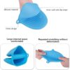 SYGA Set of 2 Silicone Pinch Grip Mitten Oven Mitt Gripper Grip Kitchen Potholder Utensil Tool, Blue - 2 Pcs