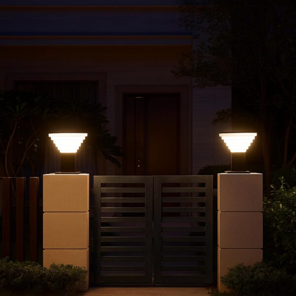 1774274159_WHITERAY-Metal-and-Polycarbonate-Gate-Light-Waterproof-Pillar-Lamp-Outdoor-Decor-Garden-Lighting-Pole-Mount-Exterior-Fixture-for-Home-Entrance-Patio-Compound-Boundary-Bulb-Not-Included.jpg WHITERAY Metal and Polycarbonate Gate Light Waterproof Pillar Lamp Outdoor Decor Garden Lighting Pole Mount Exterior Fixture for Home Entrance Patio Compound Boundary (Bulb Not Included)