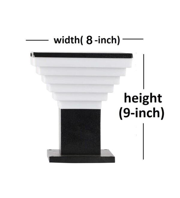 1774274161_WHITERAY-Metal-and-Polycarbonate-Gate-Light-Waterproof-Pillar-Lamp-Outdoor-Decor-Garden-Lighting-Pole-Mount-Exterior-Fixture-for-Home-Entrance-Patio-Compound-Boundary-Bulb-Not-Included.jpg WHITERAY Metal and Polycarbonate Gate Light Waterproof Pillar Lamp Outdoor Decor Garden Lighting Pole Mount Exterior Fixture for Home Entrance Patio Compound Boundary (Bulb Not Included)