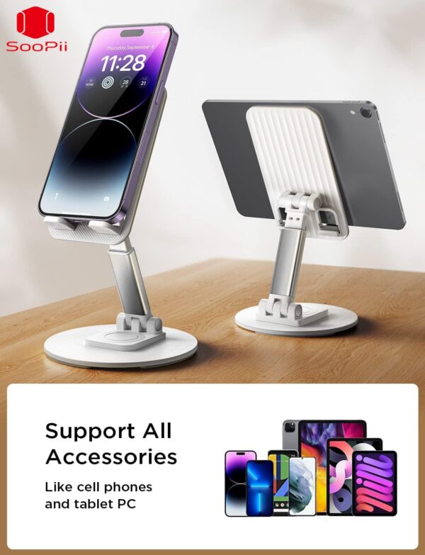 1774277068_SOOPII-Desktop-Premium-A-Quality-Mobile-Phone-Stand-Tablet-Stand-Tab-Stand-Mobile-Holder-Adjustable-Foldable-Mobile-Stand-Stand-for-Mobile-Phone-and-Tablet-DM01i-DM16.jpg SOOPII Desktop Premium-A Quality Mobile Phone Stand + Tablet Stand, Tab Stand, Mobile Holder, Adjustable & Foldable Mobile Stand, Stand for Mobile Phone and Tablet (DM01i) (DM16)