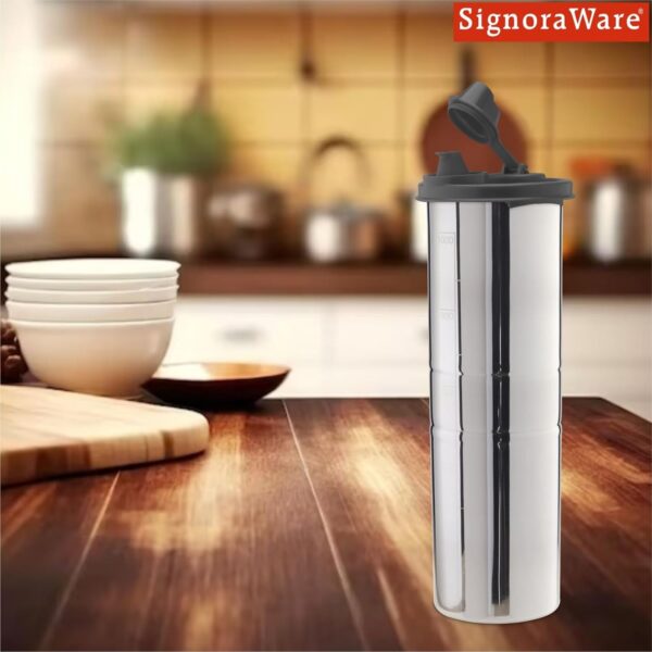 1774287366_SignoraWare-Easy-Flow-Stainless-Steel-Oil-Dispenser-Airtight-Spill-proof-Food-grade-Pourer-Drizzler-Easy-to-Clean-Best-for-Essential-Oils-Grilling-Best-for-Home-Use-1.1-Ltr-Black.jpg SignoraWare Easy Flow Stainless Steel Oil Dispenser | Airtight & Spill proof | Food grade | Pourer Drizzler | Easy to Clean | Best for Essential Oils & Grilling | Best for Home Use (1.1 Ltr | Black)