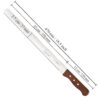 HAZEL Bread Knife for Cutting | Bread Cutting Knife with Wooden Handle | Stainless Steel Cake Cutter Slicer Tool (Wide Teeth Bread Knife, 14 Inches)