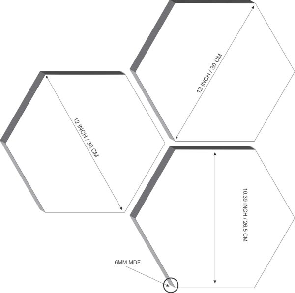 1774299418_SAF-Wood-Set-Of-3-Hexagon-KidS-Room-Decor-Modern-Art-6Mm-Mdf-Uv-Textured-Home-Decorative-Gift-Item-12-Inch-X-12-Inch-Abstract-Painting-Sanfhx17.jpg SAF Wood Set Of 3 Hexagon Kid'S Room Decor Modern Art 6Mm Mdf Uv Textured Home Decorative Gift Item 12 Inch X 12 Inch Abstract Painting Sanfhx17