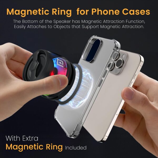 1774301100_Portronics-Nadya-6W-Magnetic-Bluetooth-Speaker-with-MagSafe-Mobile-Stand-HD-Sound-Upto-4-Hours-Playtime-40mm-Driver-RGB-LED-Lights-Bluetooth-5.3V-Transparent-Speaker-Type-C-ChargingBlack.jpg Portronics Nadya 6W Magnetic Bluetooth Speaker with MagSafe Mobile Stand, HD Sound, Upto 4 Hours Playtime, 40mm Driver, RGB LED Lights, Bluetooth 5.3V, Transparent Speaker, Type C Charging(Black)