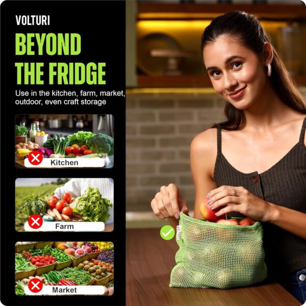 1774306789_VOLTURI-Reusable-Vegetable-Storage-Bags-Set-6-pcs-–-Breathable-100-Cotton-Mesh-for-Fridge-Keeps-Veggies-Fresh-Longer-Prevents-Excess-Moisture-Drying-Eco-Friendly-Washable-Produce-Bags.jpg VOLTURI Reusable Vegetable Storage Bags Set (6 pcs) – Breathable 100% Cotton Mesh for Fridge, Keeps Veggies Fresh Longer, Prevents Excess Moisture & Drying, Eco-Friendly, Washable Produce Bags