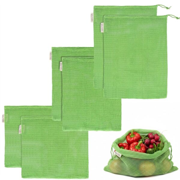 1774306791_VOLTURI-Reusable-Vegetable-Storage-Bags-Set-6-pcs-–-Breathable-100-Cotton-Mesh-for-Fridge-Keeps-Veggies-Fresh-Longer-Prevents-Excess-Moisture-Drying-Eco-Friendly-Washable-Produce-Bags.jpg VOLTURI Reusable Vegetable Storage Bags Set (6 pcs) – Breathable 100% Cotton Mesh for Fridge, Keeps Veggies Fresh Longer, Prevents Excess Moisture & Drying, Eco-Friendly, Washable Produce Bags