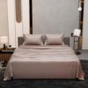 Stoa Paris Double Bedsheet with 2 Pillow Covers, 300 TC UltraSatin Premium Bedding Set, Aesthetic Home Decor, Gift for Couples,Wedding, Anniversary,Date Night - Champagne