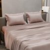 Stoa Paris Double Bedsheet with 2 Pillow Covers, 300 TC UltraSatin Premium Bedding Set, Aesthetic Home Decor, Gift for Couples,Wedding, Anniversary,Date Night - Champagne