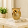 Xtore® Modern Classy Lucky Owl Resin Art Figure Showpiece (Golden), 1 Piece