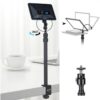 Jmary MT49 Light Stand Tabletop C Clamp Desk Mount Table Stand Table Tripod for Camera, Ring Light, Streaming, Photo Video Shooting