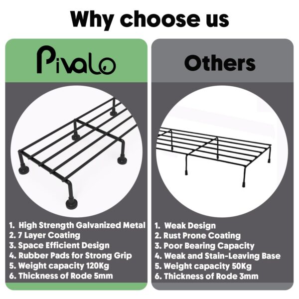 1774348155_Pivalo-24-Inch-Rectangular-Plant-Stand-Pack-of-4-Heavy-Duty-Metal-Gamla-Flower-Pot-Holder-with-7-Layer-Anti-Rust-Coating-Planter-Stand-for-Indoor-Outdoor-Balcony-Patio-Living-Room-Home-Garden.jpg Pivalo 24 Inch Rectangular Plant Stand (Pack of 4)| Heavy Duty Metal Gamla & Flower Pot Holder with 7 Layer Anti-Rust Coating | Planter Stand for Indoor Outdoor Balcony Patio Living Room & Home Garden