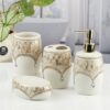 1774382653_Kookee-Ceramic-Bathroom-Set-–-Stylish-4-Piece-Bath-Accessories-Kit-with-Soap-Dispenser-Toothbrush-Holder-Tumbler-Soap-Dish-–-Modern-Designer-Decor-for-Home-Guest-Bathrooms-11122.jpg Kookee Ceramic Bathroom Set – Stylish 4 Piece Bath Accessories Kit with Soap Dispenser, Toothbrush Holder, Tumbler & Soap Dish – Modern & Designer Decor for Home & Guest Bathrooms (11122)
