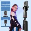FKU Auto Face Tracking - 360° Rotating Smart Shooting Holder with Gesture Control | Detachable Stand Tripod for Vlogging, Streaming, Reels| Rechargeable (Q02 Auto Face Tracking Mobile Holder)