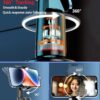 FKU Auto Face Tracking - 360° Rotating Smart Shooting Holder with Gesture Control | Detachable Stand Tripod for Vlogging, Streaming, Reels| Rechargeable (Q02 Auto Face Tracking Mobile Holder)