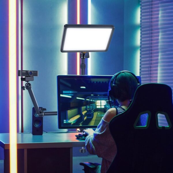 Jmary MT49 Projector Desk Mount Stand Table Stand Table Tripod 360°Swivel Ball Head for Mini Smartphone,Projector,Camera, Webcam, Camera, Ring Light, Streaming, Photo Video Shooting