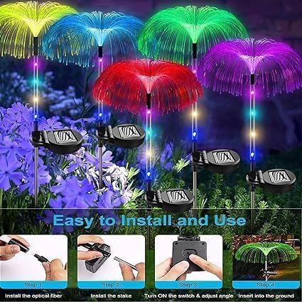 Solar Garden Lights Garden Lights, 7 Color Changing, Waterproof Solar String Lights for Yard, Patio, Garden, Outdoor Party, Wedding, Birthday (1)