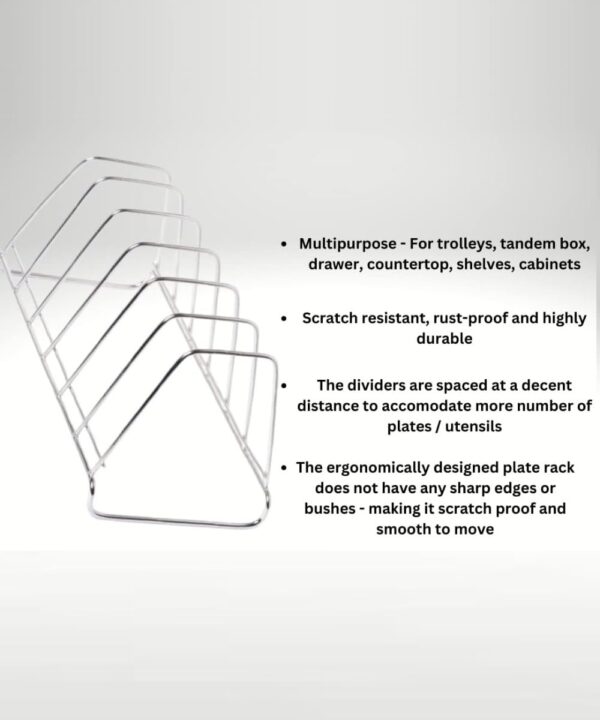 1774436095_Stainless-Steel-Plate-Dish-RackStand-Lid-Holder-Utensil-Rack-for-Kitchen-6-Sections-with-Anti-Rust-for-Kitchen-CabinetKitchen-Rack-and-Holder-Pack-of-1.jpg Stainless Steel Plate Dish Rack/Stand Lid Holder Utensil Rack for Kitchen/ 6 Sections with Anti-Rust for Kitchen Cabinet/Kitchen Rack and Holder (Pack of 1)