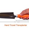 Go Hooked Gardening Tools Kit | Gardening Needs | Hand Trowel | Hand Trowel Transplanter | Orange & Black | 2 Pcs Set