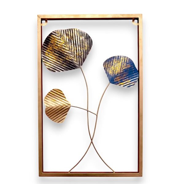 1774476504_Brovion™-Metal-Wall-Art-Set-of-3-–-Rectangular-Frame-Leaf-Design-Panels-44x30-CM-Each-Handcrafted-Iron-Wall-Decor-for-Living-Room-Bedroom-Hall-Office-–-Gold-Blue-and-Multicolor.jpg Brovion™ Metal Wall Art Set of 3 – Rectangular Frame Leaf Design Panels | 44x30 CM Each | Handcrafted Iron Wall Decor for Living Room, Bedroom, Hall, Office – Gold, Blue, and Multicolor