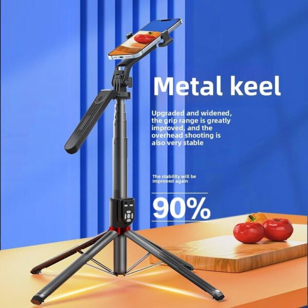 1774489456_FKU-2025-P320-Selfie-Stick-with-2.2-Meter-Tripod-Stand-360-Degree-Rotation-with-Balance-Handle-Bluetooth-Remote-with14-Screw-Black.jpg FKU 2025 P320 Selfie Stick with 2.2 Meter Tripod Stand 360 Degree Rotation with Balance Handle Bluetooth Remote with1/4 Screw Black