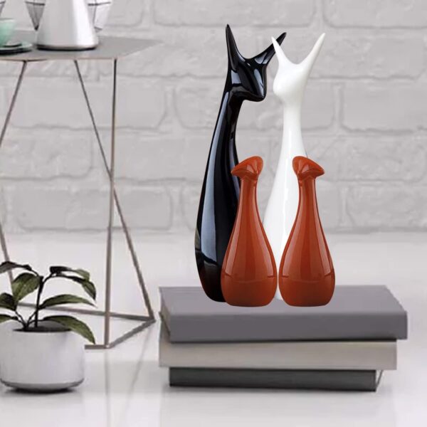 1774491639_Home-Decor-Deer-Family-Statue-Piano-Finish-Ceramic-Figures-showpiece-for-Home-Decor-Living-Room-Set-of-4-Brown-Black-White.jpg Home Decor Deer Family Statue Piano Finish Ceramic Figures showpiece for Home Decor Living Room (Set of 4, Brown, Black, White)