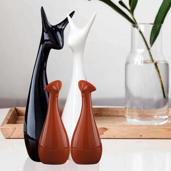 1774491640_Home-Decor-Deer-Family-Statue-Piano-Finish-Ceramic-Figures-showpiece-for-Home-Decor-Living-Room-Set-of-4-Brown-Black-White.jpg Home Decor Deer Family Statue Piano Finish Ceramic Figures showpiece for Home Decor Living Room (Set of 4, Brown, Black, White)