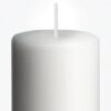 Homesake® Pillar Candles Set of 3, Width 2" High 2" 4" 6" Large Paraffin Soy Wax Pillar Candles Aesthetic Modern Home Decor for Bathroom Living Room Diwali Gifts (White)