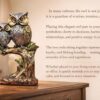 Resin Owl Pair Statue Sitting On Tree - Home Decor/Office Table Top Decoration/Living Room/Garden Showpiece/Gift Item - Pack Of 1 (Design 1), Multicolour