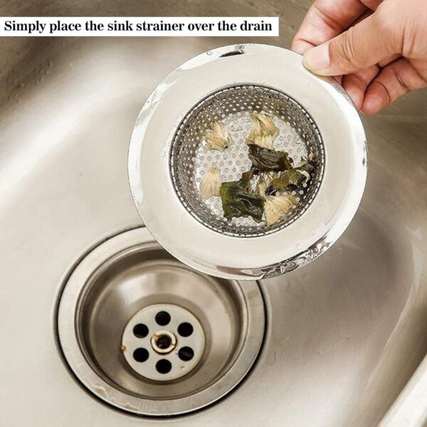 1774505638_Sulfar-Stainless-Steel-Sink-Strainer-Kitchen-Drain-Basin-Basket-Filter-Stopper-4-Inch-10cm-Chrome.jpg Sulfar Stainless Steel Sink Strainer | Kitchen Drain Basin Basket Filter & Stopper (4 Inch, 10cm) Chrome