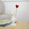 Ekhasa Nostrae Girl with Balloon Show Pieces for Home Decor Living Room Decorative Items | Cute Showpieces Gift Item for Decoration | Center Table Tv Showcase Office Desk Interior Statue Figurines