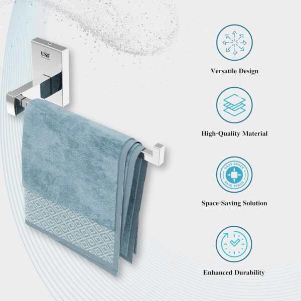 USF Bathroom Towel Ring Holder, 304 Stainless Steel Hand Towel Hanger, Napkin Holder for Wash Basin Area, Rust & Corrosion Resistant Finish, Chrome Finish, 25 Years Warranty - Orizon