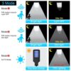 180W Led Solar Street Light Outdoor,10000LM IP65 Waterproof Solar Security Flood Lights Outdoor Motion Sensor, Wired Security Solar Powered Flood Lights for Indoor, Outside, Yard, Garden