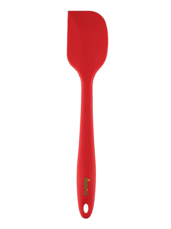 Clazkit - YH547 Premium Silicone Non-Stick Heat Resistant Spatulas with Steel Core Kitchen Utensils Non-Stick for Cooking, Baking and Mixing, 27cm,Red
