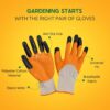 Zamia Gardening Gloves for Beginners | Flexible, Thorn-Proof, Anti-Slip & Reusable | Heavy Duty for Home Use | Orange