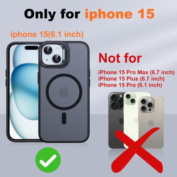 1774533418_EGOTUDE-Thermoplastic-Polyurethane-Stand-Case-For-iPhone-15iPhone-14Translucent-Frosted-Back-Cover-Compatible-With-Mag.jpg EGOTUDE Thermoplastic Polyurethane Stand Case For iPhone 15&iPhone 14|Translucent Frosted Back Cover Compatible With Mag