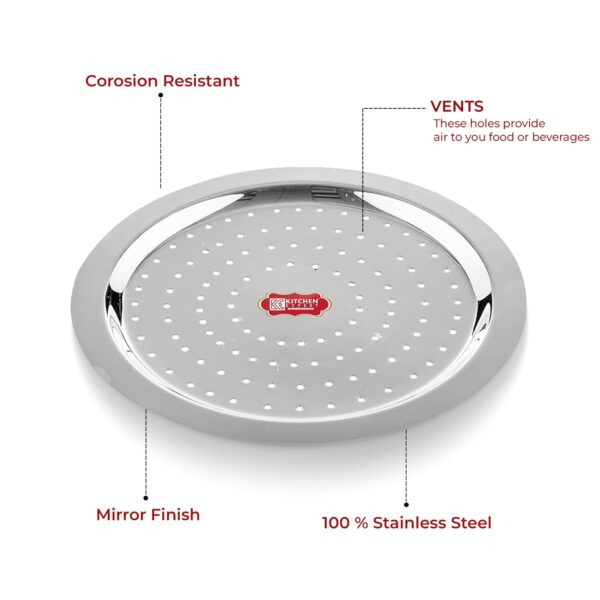 1774534538_Kitchen-Expert-Steel-Hole-Lid-Set-of-2-Lid-Covers-for-Utensils-Milk-Cover-Plate-Steel-Jali-Plate-Essential-Set-for-Kitchen-Multipurpose.jpg Kitchen Expert - Steel Hole Lid | Set of 2 | Lid Covers for Utensils | Milk Cover Plate| Steel Jali Plate | Essential Set for Kitchen | Multipurpose