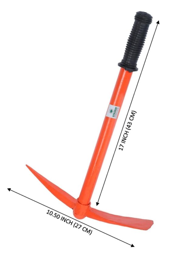 1774544273_Utkarsh-Heavy-Duty-Garden-Kit-Garden-Pickaxe-Tiller-Hand-Hoes-with-Prongs-2-Nos.Garden-Kit-Essentials-Strong-Durable-Steel-Planter-Accessories-Gardening-Tools-for-Home-Garden-Set-of-3-Tools.jpg Utkarsh Heavy Duty Garden Kit | Garden Pickaxe (Tiller) & Hand Hoes with Prongs-2 Nos.|Garden Kit Essentials, Strong, Durable Steel Planter Accessories |Gardening Tools for Home Garden- Set of 3 Tools