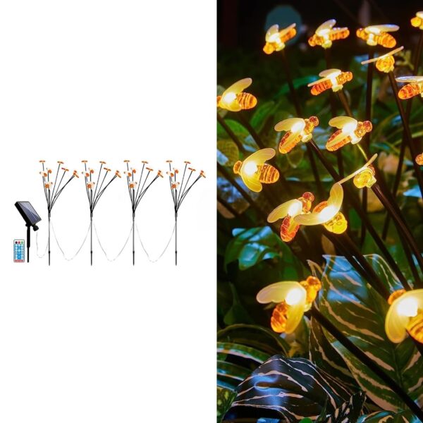 1774549348_hardoll-Solar-Lights-Outdoor-24-LED-Honey-Bee-Lamp-for-Home-Garden-Waterproof-Decoration-Warm-White-Set-of-4x1-Multiple-Modes.jpg hardoll Solar Lights Outdoor 24 LED Honey Bee Lamp for Home Garden Waterproof Decoration (Warm White-Set of 4x1, Multiple Modes)