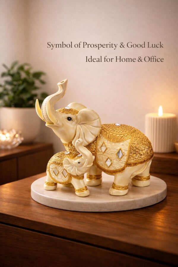 1774563977_CHIBRO-Decorative-Elephant-Showpiece-for-Home-Decor-Resin-Lucky-Elephant-Statue-with-Mother-Baby-Design-Tabletop-Feng-Shui-Good-Luck-Idol-White-Elephant-Family.jpg CHIBRO Decorative Elephant Showpiece for Home Décor | Resin Lucky Elephant Statue with Mother & Baby Design | Tabletop Feng Shui Good Luck Idol (White Elephant Family)